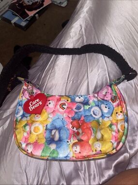 Care Bears Rainbow Print  Shoulder Bag - Pink, Blue, Yellow, Red, Green